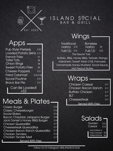 Our Menu